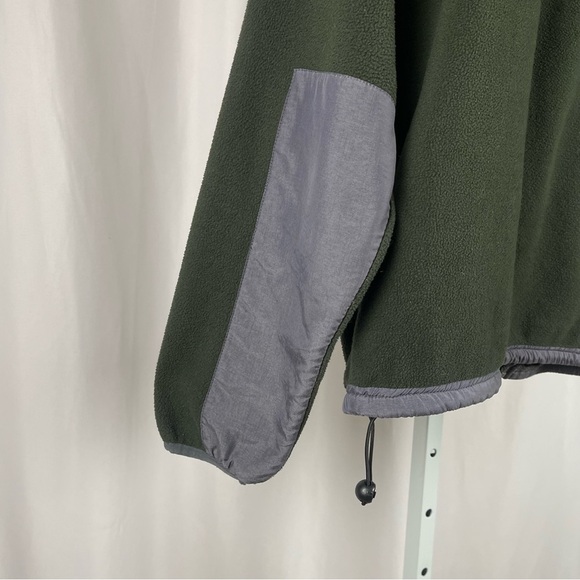 PB Basics Large Lightweight Olive Green Fleece Jacket Soft Shell Outdoor Hiking - Picture 5 of 8